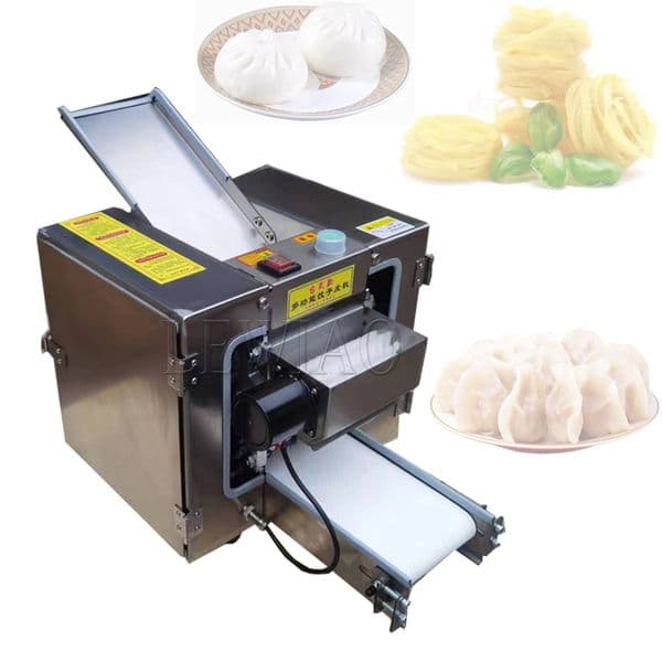 140W Pressing Flour Machine Noodle Thickness Maker Household Stainless Steel Dumpling Skin Pressing Kneading Machine