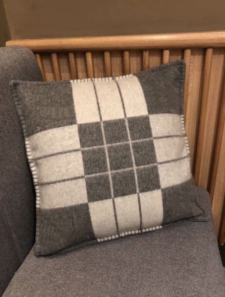 WOOL Cushion/Decorative Black Red Wine Red Beige Pillow Living room sofa Ins home Orange 4 colors 50&50cm