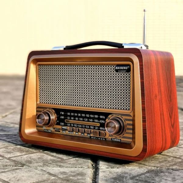 Cell Phone S ers R 2066BT Retro Multi Band Real Wooden Rechargeable Radio with Wireles Bluetooth Link USB Mp3 Player Outdoor Portable S er Box 231030