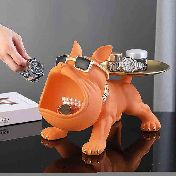 26ss Resin dog statue, living room decoration item, decorative item, animal statue, suitable for home interior and desk decoration