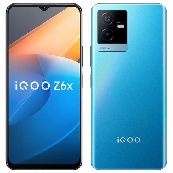 Original Vivo IQOO Z6X 5G Mobile Phone 6GB 8GB RAM 128GB 256GB ROM MTK Dimensity 810 Android 6.58" LCD Full Screen 50.0MP 6000mAh Fingerprint ID Face Wake Smart Cellphone