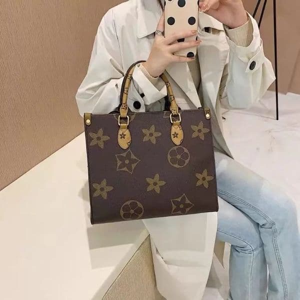 ONTHE GO Onthego Top Women bag Luxury Designer Crossbody Bags Womens Handbags Wallet Ladies Casual Tote PVC Genuine Leather Shoulder bag Female Shopping Big Purses