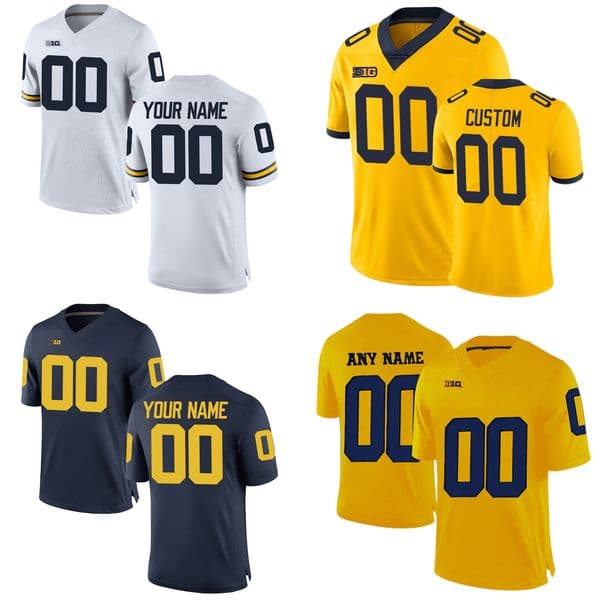 NCAA Michigan Wolverines College Football Jerseys 23 Michael Barrett 3 Christian Turner 19 Mike Sainristil 20 Brad Hawkins 40 Ben VanSumeren Custom Jersey