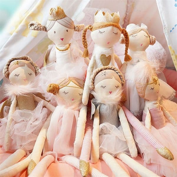 Decorative Objects Figurines Nordic 50cm Fairy Soothing Girl Doll Plush Toys for Baby Girls Sleeping Kids Gift Room Decoration Nursery Decor 220906