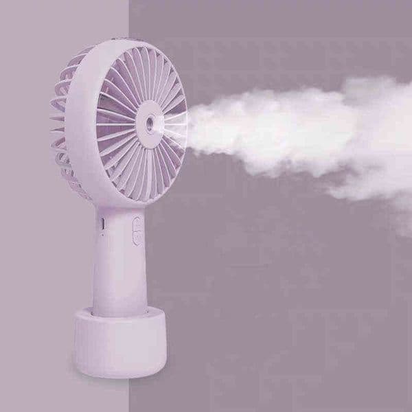 Electric Fans Mini Handheld Portable Water Mist Fan Silent USB Electric Desktop Air Cooling Gadget Rechargeable Battery Fans for Car Outdoors T220907