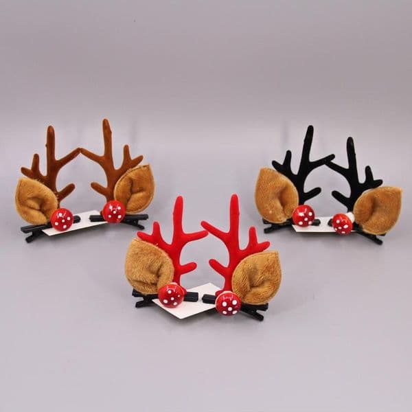 Christmas Antler Hair Clips Adult Children Hairpins Christmas Party Head Ornaments Kids Creative Christmas&Birthday Gifts