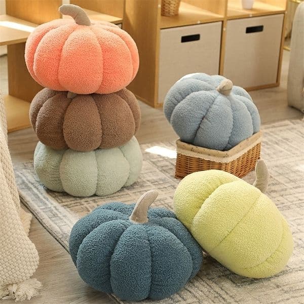 Plush Dolls Promotion Ins Funny Pumpkin Pillow Creative Specialshaped Sofa Cushion Halloween Decoration Cute Children Plush Toys 220913