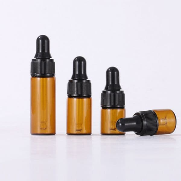 wholesale Clear Amber Glass Dropper Bottles 1ml 2ml 3ml 5ml Wholesale Empty Mini Pipette Vial