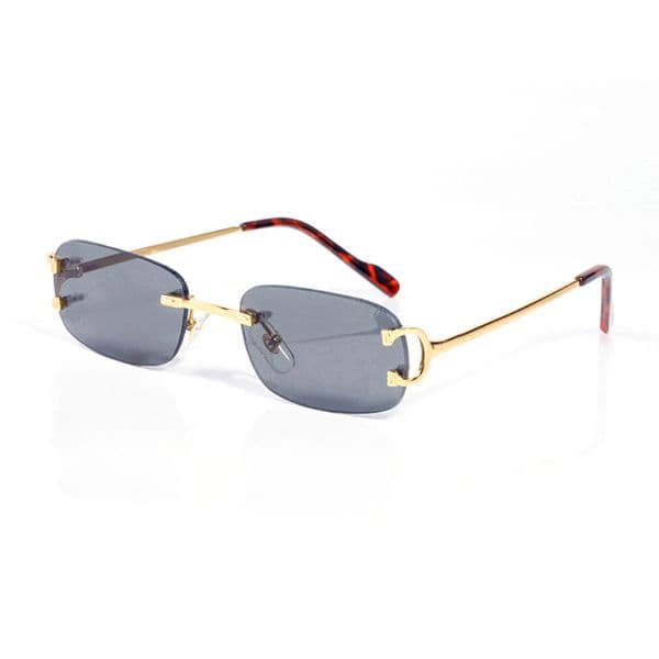Designer Sunglasses Women Man Luxury Square Genuine Buffalo Horn Glasses Mens Brand Wooden Sunglass Vintage C-Shade Buffs Glasses Rimless Eyeglasses Lunette