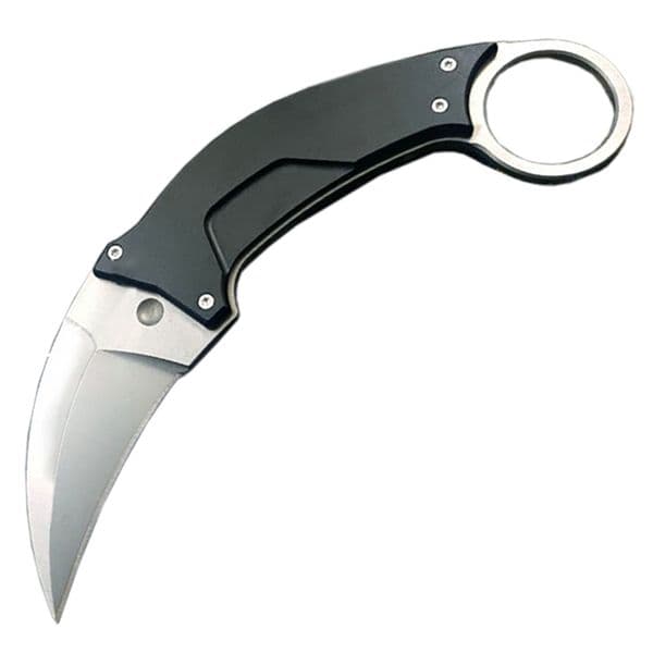 H9203 Fixed Blade Karambit Knife D2 Stone Wash Blade Full Tang knife Aviation Aluminum Handle Outdoor EDC Tactical Claw Knives with Kydex