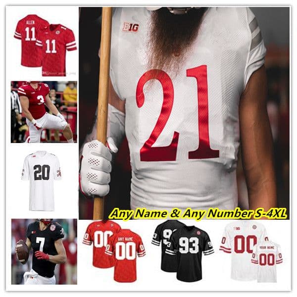 Ncaa College Nebraska Cornhuskers NU Football Jerseys Casey Thompson Anthony Grant Trey Palmer Isaiah Garcia-Castaneda Alante Brown Travis Vokolek Luke Reimer 4XL