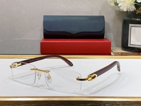 Sunglasses Designer Women Mens Unisex Sunglass C Decor Buffalo Horn Glasses Fashion Rimless Wood Oversized Vintage 50mm UV400 Eyeglasses lunettes