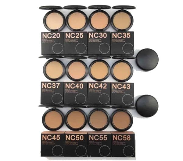 Designer Makeup M Face Makeup luxe NC 12 Color Pressed Powders Puffs Foundation 15G Matte Natural Facial Powder Compact Powder