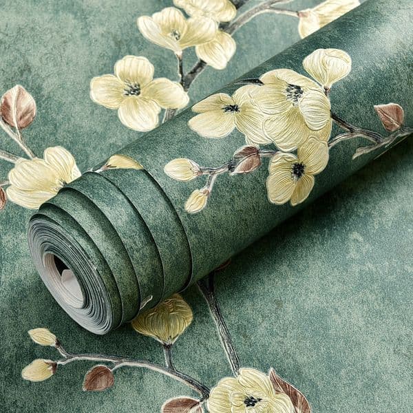 Wallpapers Self Adhesive paper for Bedroom Living Room Home Decoration Vinyl Contact Paper Floral 3D Emboseed Stickers 220927