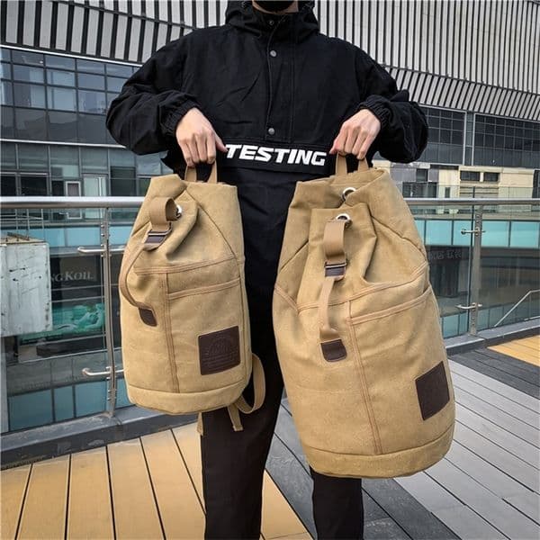 Mens Bag Outdoor Sports Rucksack Canvas Backpacks School Hiking Travel 220819
