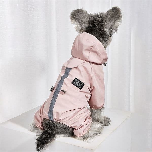 Dog Apparel Waterproof Clothes Reflective Raincoat Soft Impermeable Polyester Jacket for Small s Pet Puppy Outfits Perro Abrigo 221202