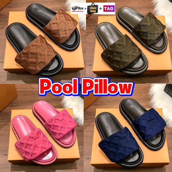 pool pillow slippers women flat slipper designer sandals mens be louisvuittonshoes louis vuittonn vouitton louievuitton vuittonshoes louisvuittonsandals DCUS