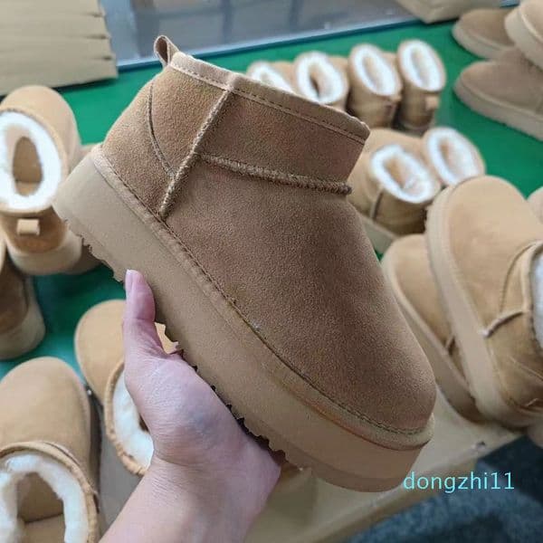 Ultra Mini Boot Designer Woman Platform Snow Boots Australia Fur Warm Shoes Real Leather Chestnut Ankle Fluffy Booties For Women 2026