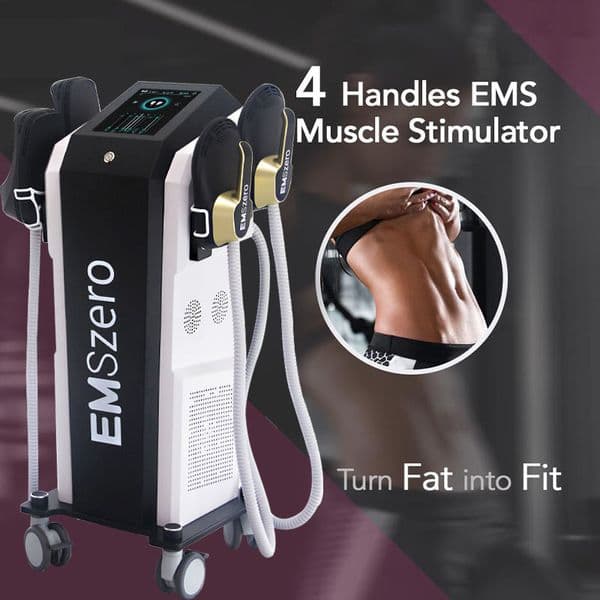 RF HI-EMT slimming machine shaping EMS electromagnetic Muscle Stimulation fat burning Cellulite Removal with Rf and Cushion Equipment
