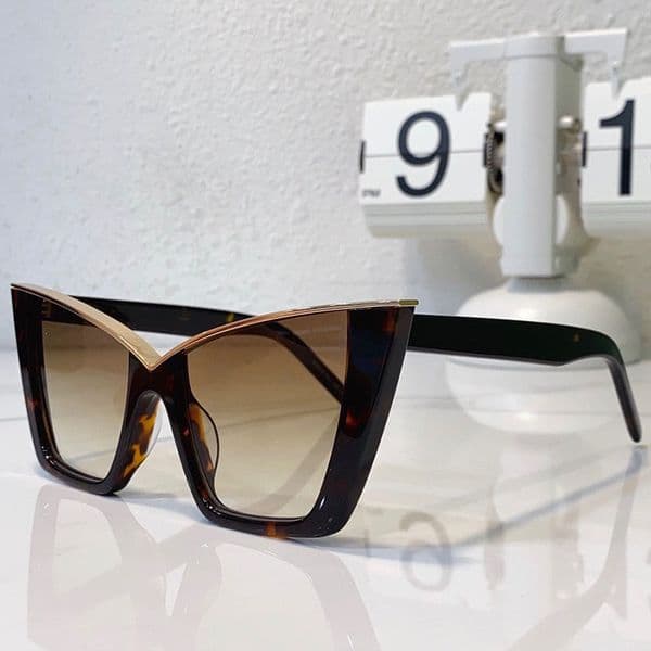 Ladies Party Sunglasses SL 570 Luxury Designer Holiday GlassesStage Style High Quality Fashion Cat Eye Frame Size 57-17-145 with original box