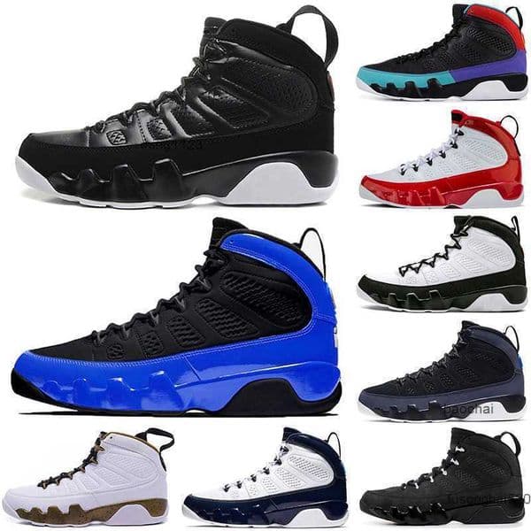 Casual Retro 9s basketball shoes men UNC The Spirit Racer Blue OG space jam Gym Red Anthracite outdoor sports trainers eur 40-47