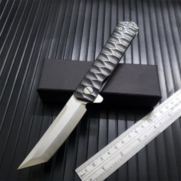 TWOSUN Razor Combat Folding Knife Outdoor Hunting Self Defense Tactical Pocket Knives M390 AD15 EDC Tools