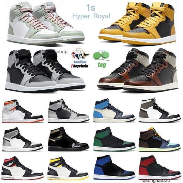 2026 discount 1s High OG Basketball Shoes For Men Women 1 Hyper Royal University Blue Electro Orange Shadow 20 Gym Red Mens Trainers Sport
