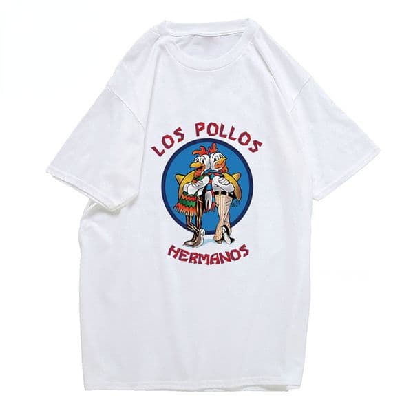 Fashion Casual Men's T-Shirts LOS POLLOS Hermanos Chicken Brothers Short Sleeve Tees Tops