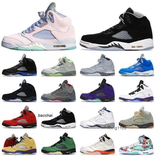 Men Basketball Shoes 5 5s Easter Shattered Backboard Bluebird Green Bean What The Space Jam Mens Trainers Sports Sneakers