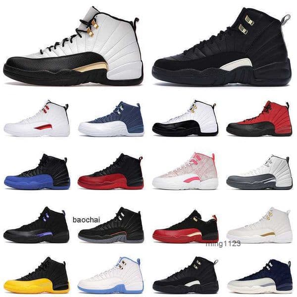 Royalty Taxi 12 12s Mens Basketball Shoes Utility Dark Concord the master Reverse Flu Game TAXI Gym Red Men Womens Trainers Sports Sneakers