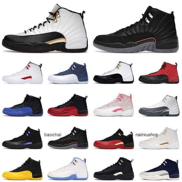 Royalty Taxi 12 12s Mens Basketball Shoes Utility Dark Concord the master Reverse Flu Game TAXI wings Men Womens Trainers Sports Sneakers