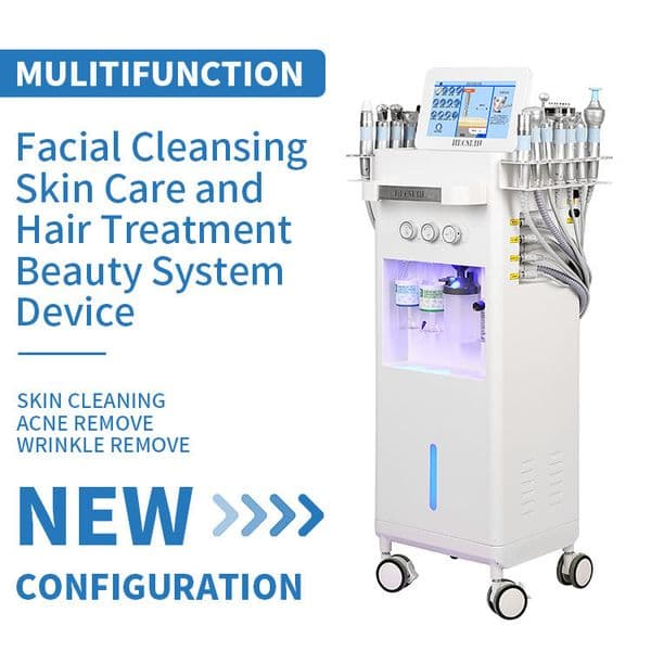 2023 dermabrasion deep cleansing machine water microdermabrasion Oxygen Spra Gun RF lift skin Scrubber black heads removal