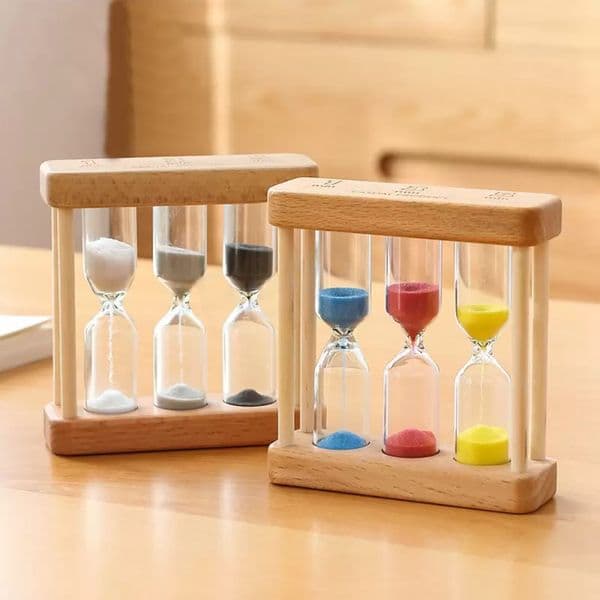 1/3/5 Minute Kitchen Cooking Glass Timers Children Brush Teeth Cake Baking Timer Tools Bedroom Sand Clock Gift Decoration
