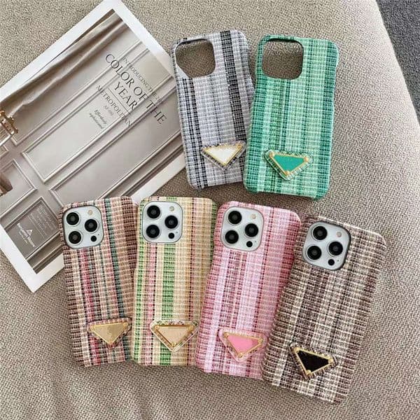 Luxury Phone Cases With Pink Green Designer Phonecase Golden Letters Case Leather Shockproof Cover Shell For IPhone 18 17 16 15 Pro Max 15Pro 14 14Plus 13 12 11 Pro case