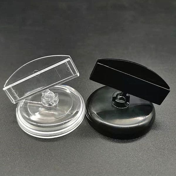 Black Transparent Clear Plastic Double Clips Adjustable Pop Desk Sign Price Tag Display Holder Wedding Table Name Card Holder