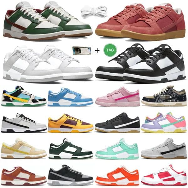 New Fashion Slippers Luxury Designer Sneakers Outdoor Flat Anti slip Shoes Lace up Round headed Letter Rubber Leather Running Spring and Autumn Men's and Women's 36-45