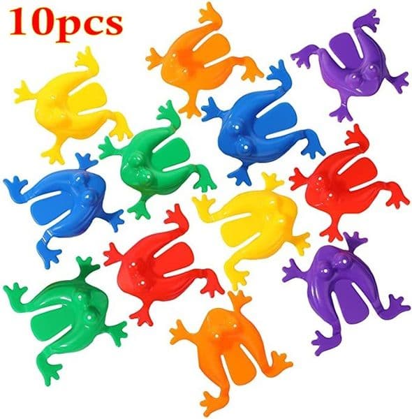 Metal Fidget Toy Metal Fidget Toy 10Pcs/Lot Games Jumping Leap Frog Bounce Toys For Kids Novelty Assorted Stress Reliever Cube Children Birthday Gift fidget c