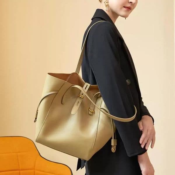 Shoulder Bags Autumn Winter The Fashionable Leather Hand-held Explosive One Large Capacity Versatile Tote Bucket Bag For Women