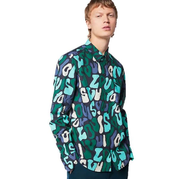 Men's Dress Shirt Slim Fit Flex Collar Stretch Pint Brand Clothing Men Long Sleeve Dress Shirts Hip Hop Style Quality Cotton Tops 12638
