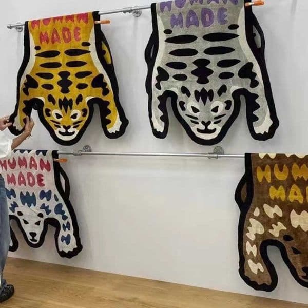 Carpets Human Made Lounge Animal Tiger Irregular Rug Non Slip Luxury Bedside Carpet Bedroom Home Decor T221105