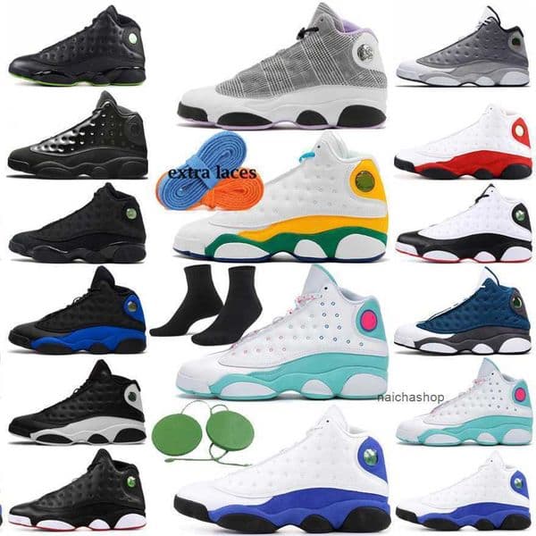 2026 13s mens womens basketball shoes 13 Mens Luxury Shoes Brave Blue Del Sol Obsidian Flint Court Purple Starfish Black Cat Bred Chicago