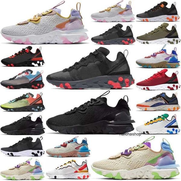 2025 Men Shoes Sneakers Sail Trainers Triple White Black Runner Epic Vision Vast Grey Iridescent Undercover Green Mist Reacts Element Off Women