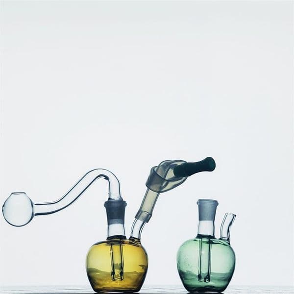 mini Hookahs glass pipe thick beaker bongs oil hookahs water pipes 10mm joiint Icee Catcher bubbler for smoking