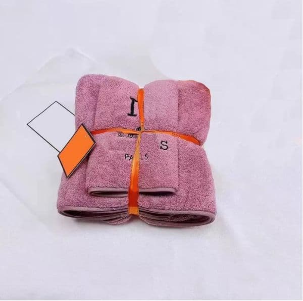 Fashion Bath Towel Set Coral Velvet Designer Towel Letter Face Towels Luxury Absorbent Men Womens Wash Cloths Baths L26052