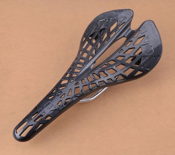 Carbon Fiber Cycling Bicycle Road Bike Mount Bike Saddle MTB Spider Saddle Seat Cushion 14cm Width Light Weight Breathable Hollow9