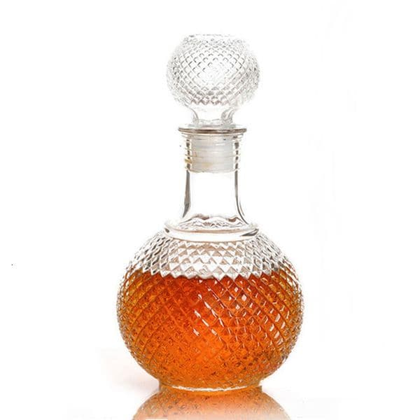 Wine Glasses 1PC est 250ml 500ml 1000ml Crystal Whiskey Wine S Glass Bottle with Cap Stopper Drinking Bar Decanter Crystal Bottle 221121