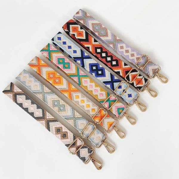Bag Parts Accessories 130cm Ethnic Style Strap Handle Belt For Women Removable Adjustable DIY Shoulder Handbag s Straps 221124