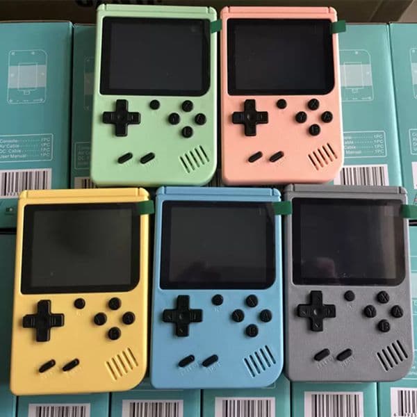 500 games Macaron Portable Retro Handheld Game Console Player TFT Color Screen 500 IN 1 Pocket Support AV Output TV Video FC 8 Bit for Kids Gift