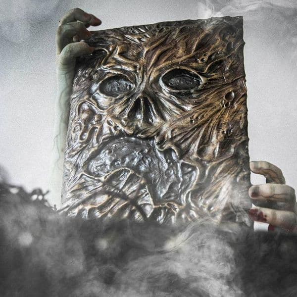 Garden Decorations Halloween Necronomicon Dark Magic Prop Demon Evil Dead Summon Book Altar Ceremony Living Room Decor Desktop Halloween Decoration 221126