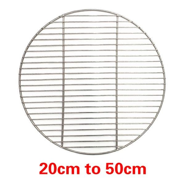 BBQ Tools Accessories 304 Stainless Steel round Grill Mesh Home Roast Nets Bacon Tool Iron barbecue accessories non-stick Mat Grid 221128